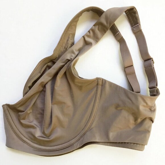 Cuup The Scoop Bra 36F Cup Underwire Unlined No Padding Luxe Beige Taupe Sun - Picture 10 of 11